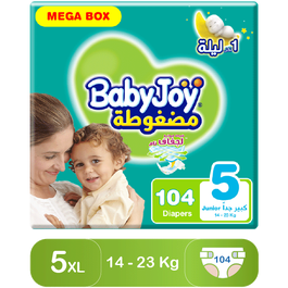 BabyJoy Size (5) Mega Box 104 Diapers