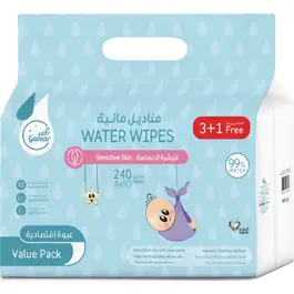 Gamar Water Wipes Value Pack (3 Packs of 60 PCs+1 Pack of 60 PCs Free)