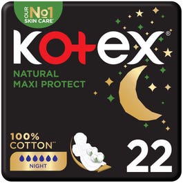 Kotex Fem Napkins Cotton Maxi Night 22 pcs