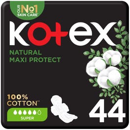 Kotex Fem Napkins Cotton Maxi Super 44 pcs